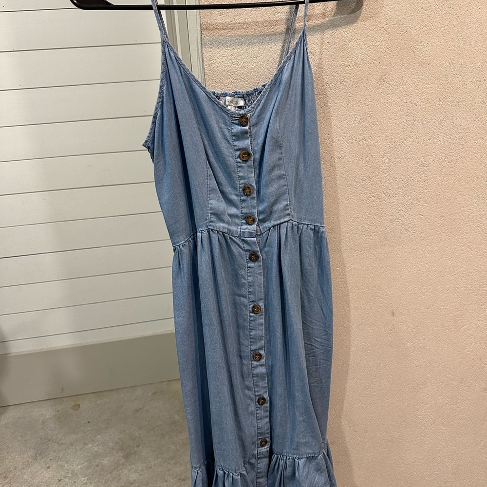 Denim Button-Down Sundress